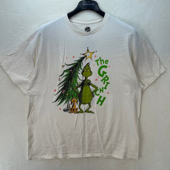 THE GRINCH T Shirt XL by Hybrid Apparel White Chirstmas Graphic - Picture 1 of 7